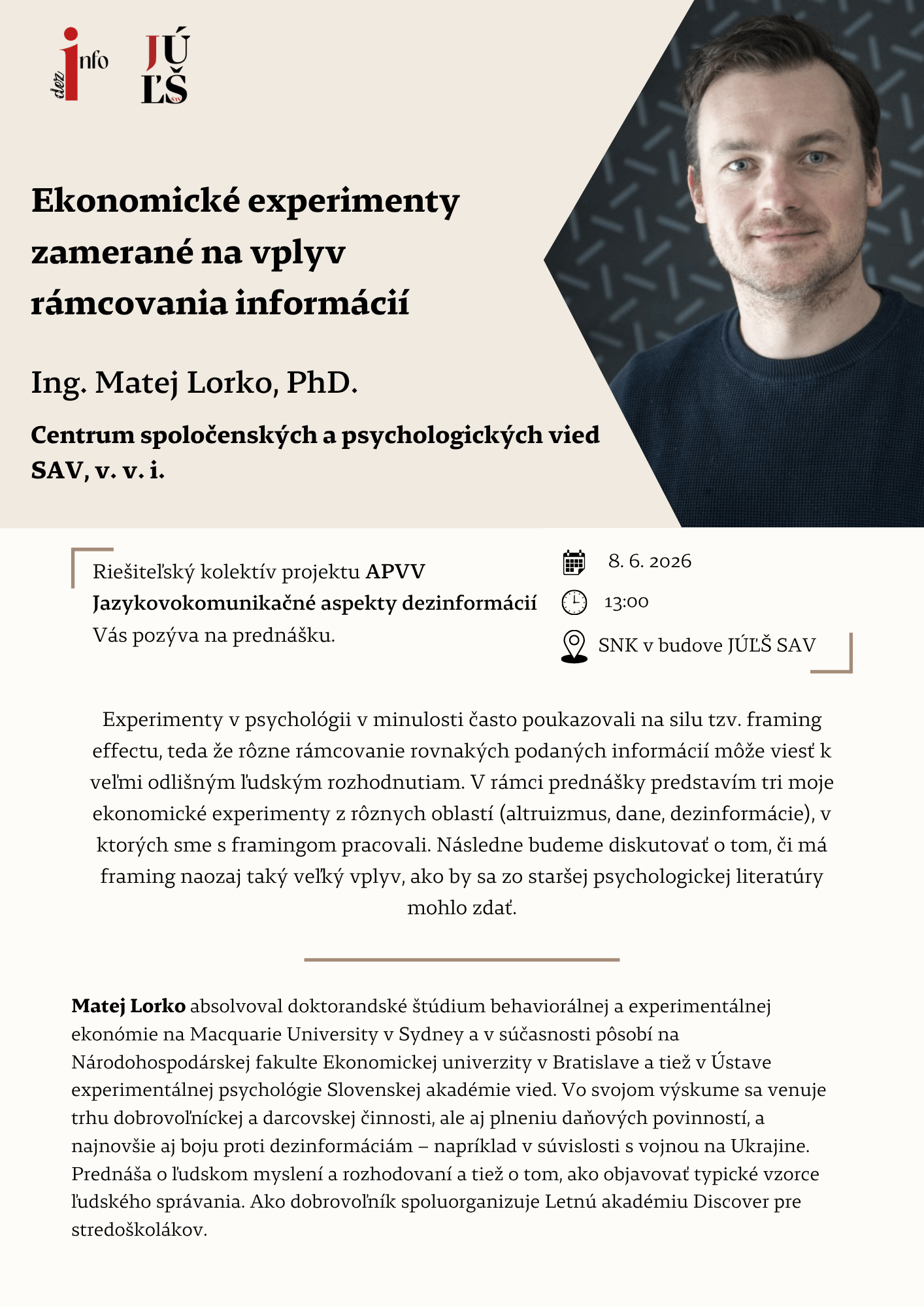 Ekonomické experimenty zamerané na vplyv rámcovania informácií